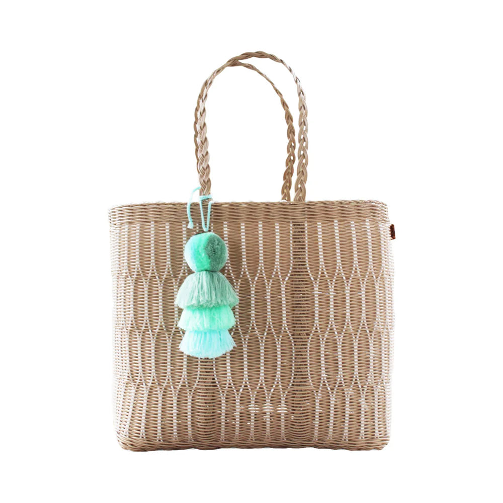 SAND MESH CITRON TOTE